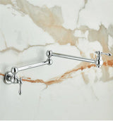 LuxiFill – Robinet Mural Pot Filler en Laiton Doré Pliable et Rotatif