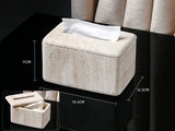 Set d’Accessoires de Salle de Bain en Travertin -Élégance Minérale