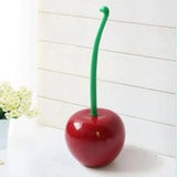 CherryClean Fun – Brosse WC Design Cerise avec Support Décoratif