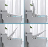 LumiWash SmartBidet – Toilettensitz Intelligent Quadratisch avec Chauffage, Bidet et Ouverture Automatique