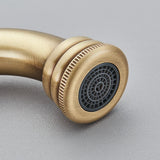 HeritageFlow – Robinet de Cuisine Rétro en Bronze Antique avec Bec Extractible et Pivotant