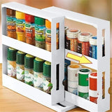 Étagère Rotative 2 Niveaux – Organisateur Pratique pour Cuisine, Salle de Bain et Bureau