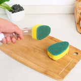Brosse Vaisselle avec Distributeur de Liquide – Éponge Intégrée et Têtes Rechargeables