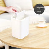 Mini Poubelle de Table Compacte avec Couvercle Basculant