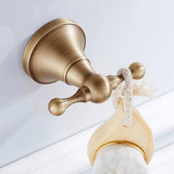 Style Rétro Élégant – Ensemble Salle de Bain en Laiton Antique