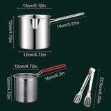 CrispMaster – Set de Friture Profonde en Acier Inoxydable 304 Économiseur d’Huile