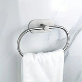 Set de Salle de Bain EasyStick en Acier Inoxydable – Porte-Serviettes et Accessoires Auto-Adhésifs