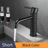 Robinet de Lavabo Diamant Noir – Mitigeur Monocommande Design en Laiton