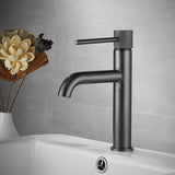 Robinet de Lavabo Moderne en Laiton Mat Noir– Élégance, Confort et Durabilité