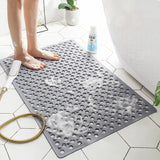 Tapis de Douche Antidérapant HydroGuard – Carré, Effet Massage & Séchage Rapide