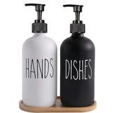 PureNest Distributeur de Savon 500 ml – Flacon Rechargeable Élégant pour Cuisine et Salle de Bain