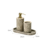 Ensemble Salle de Bain Luxe en Marbre Naturel