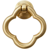 Boutons de Meuble Vintage Trèfle en Laiton