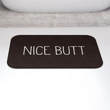 Tapis de Bain Antidérapant Microfibre - Statement Humor&nbsp; – Design Moderne avec Impression