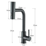 Robinet de cuisine design avec douchette extractible et bec cascade pivotant