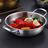 ChefSteel – Poêle en Acier Inoxydable pour Sauces &amp; Paella avec Poignée