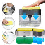 EasyWash 2-en-1 – Distributeur de Savon avec Support Éponge Intégré