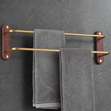 DualLux – Porte-Serviettes Double en Alufer avec Crochet