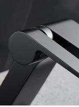 NoirCascade Gun Metal – Mitigeur Lavabo Cascade en Laiton avec Finition Gris Anthracite