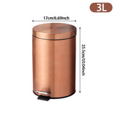 ÉléganceMini Poubelle à Pédale 3L