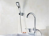 Mitigeur de lavabo multifonction en laiton pour installation sur plan avec eau chaude et froide