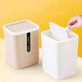 Mini Poubelle de Table Compacte avec Couvercle Basculant