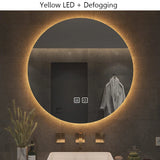GlowAura – Miroir LED Rond Intelligent avec Éclairage Réglable et Fonction Antibuée (40 / 50 / 60 cm)
