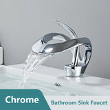 CascadePure – Mitigeur Lavabo Effet Cascade Blanc Moderne