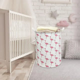 Panier à Linge Pliable en Canvas & Lin