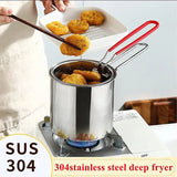 CrispMaster – Set de Friture Profonde en Acier Inoxydable 304 Économiseur d’Huile