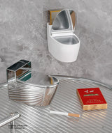 Cendrier Mural Compact – Hygiénique et Pratique pour Salle de Bain, Toilettes et Bureau