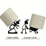 Porte-Papier Toilette Mural Style Animal Mignon – Support Papier Hygiénique | Gain de Place | Décoration Ludique