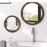 Miroir Mural Nordic Wood – Miroir en Verre avec Cadre en Bois Naturel