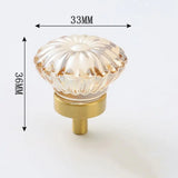 Bouton de Meuble Cristal Éclat Champagne