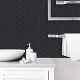 Stickers Muraux 3D Effet Carrelage – Set de 10 Plaques Auto-adhésives Résistantes à la Chaleur et à l’Eau