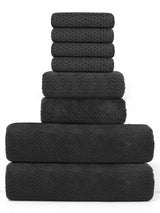 Ensemble de 8 Serviettes en Microfibre – Douceur et Séchage Rapide