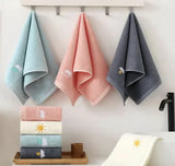 Ensemble de 4 Grandes Serviettes en Coton Filé à l’Anneau – Douceur et Absorption Optimale