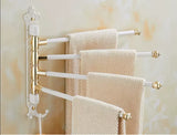 AntikGold – Porte-Serviettes Mural Pliable en Aluminium