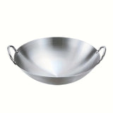 ProWok – Grand Wok en Acier Inoxydable avec Doubles Poignées