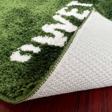 Tapis Décoratif - Herbe Douce – Paillasson Vert Effet Gazon Ultra Doux et Antidérapant
