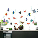 Stickers Muraux 3D Animaux Marins – Décoration Ludique et Sécurisée pour Enfants