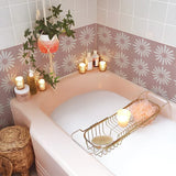 Stickers de Carrelage Autocollants – Lot de 10 Pièces Style Bohème Terracotta