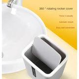 Mini Poubelle de Table Compacte avec Couvercle Basculant