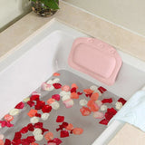 Coussin de Bain Luxe SoftRelax – Appui-Tête Spa Antidérapant en Rose