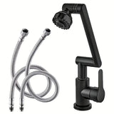 Bras Robinet Rotatif 1080° Multifonction avec Double Jet Réglable