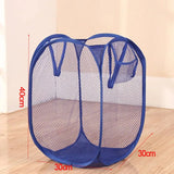 Panier à Linge Pliable Compact en Maille Respirante