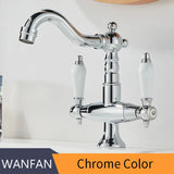 UrbanForge 85537 – Mitigeur Lavabo Industriel Noir Mat en Laiton Massif avec Double Poignée