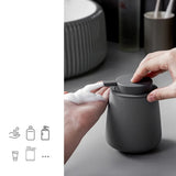 PureCeram – Distributeur de Savon en Céramique 300 ml Élégant et Rechargeable