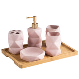 ScandiZen – Set de Salle de Bain 4 Pièces en Céramique