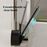 Brosse WC Murale -HygiaWood – Design Bois, Sans Perçage, Pratique et Élégante